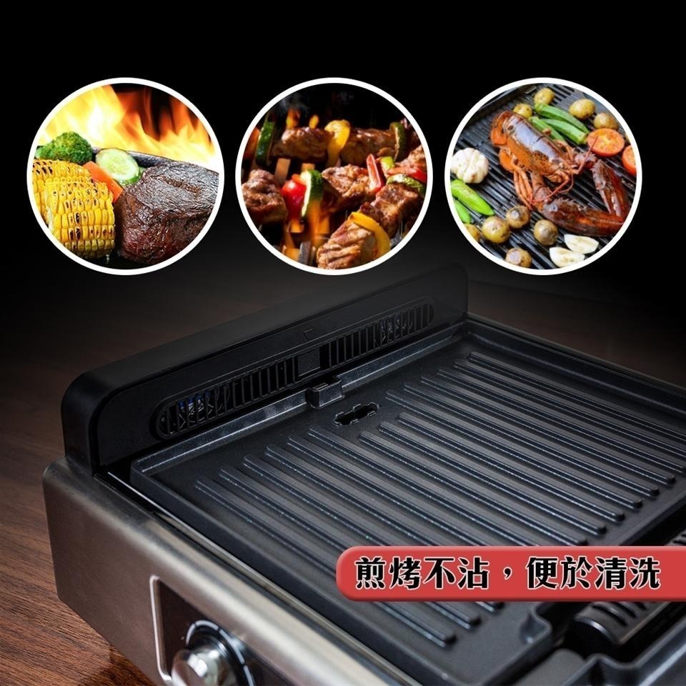 現貨免運公司貨保固✨【TELEFUNKEN 德律風根 不沾無煙雙烤盤 LT-BBQ2028】燒烤 烤盤 電烤盤-細節圖3