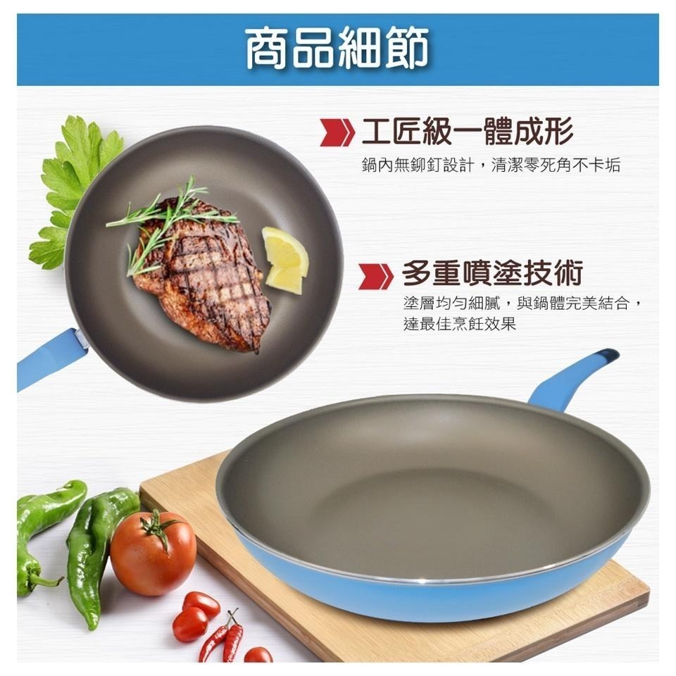 原廠公司貨🏆【SILWA西華 ICOOK PLUS 不沾炒鍋(含蓋) 32CM】炒鍋 平底鍋 不沾鍋-細節圖2