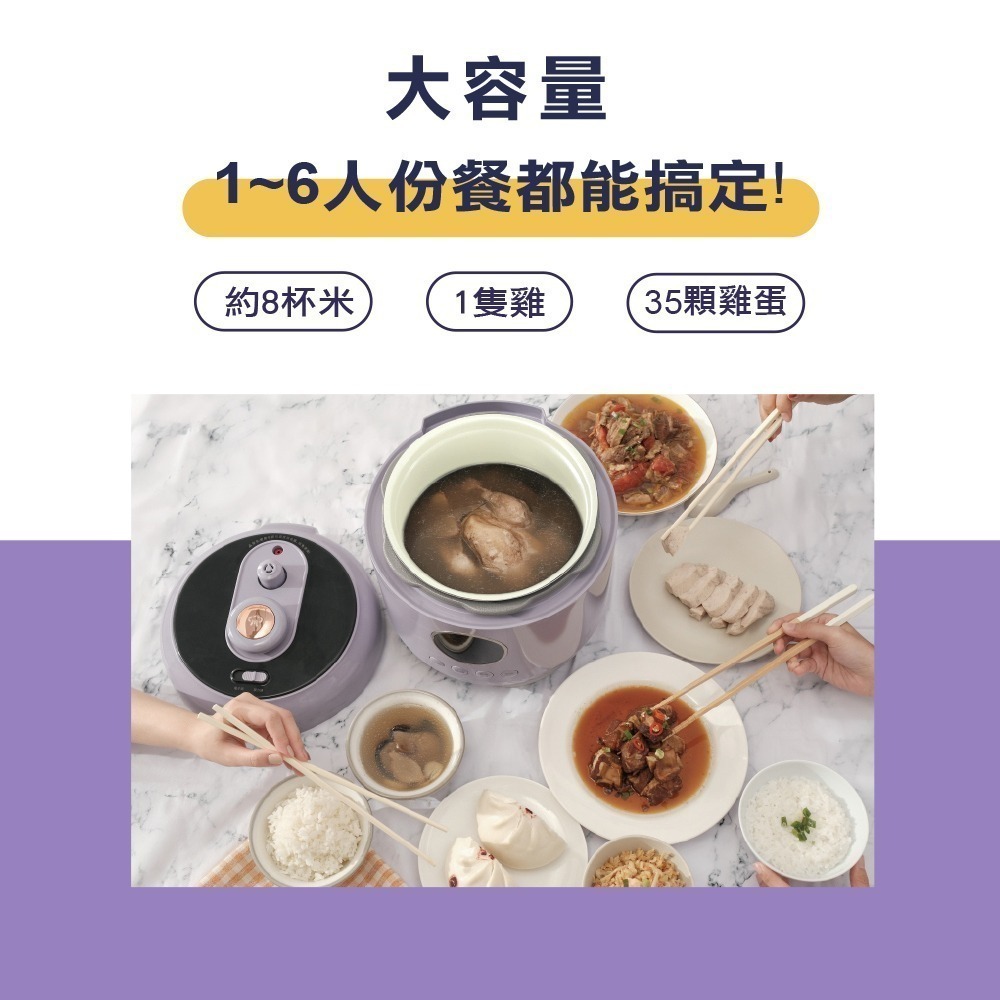 現貨免運公司貨保固【THOMSON 舒肥萬用美型壓力鍋 TM-SAP01P】智能溫控萬用鍋 壓力鍋 快鍋 小快鍋 微壓鍋-細節圖7