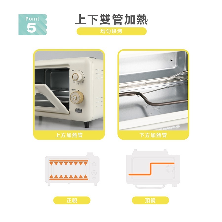 公司貨保固免運✨【NICONICO 12L蒸氣烤箱 NI-S2308】電烤箱 點心 烤箱 蒸氣 旋鈕-細節圖6