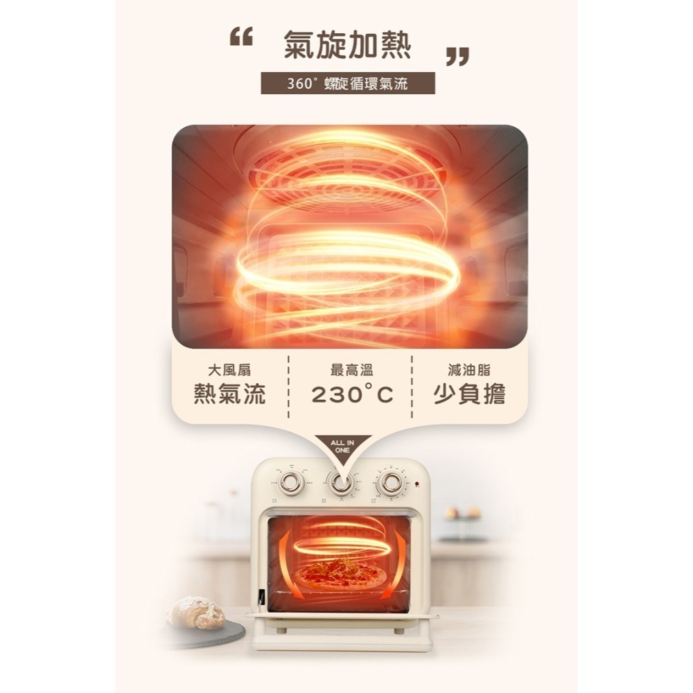現貨免運公司貨保固✨【NICONICO 多功能氣炸烤箱 16L NI-GB2307】氣炸鍋 大容量 電烤箱 烤箱 烘焙-細節圖5