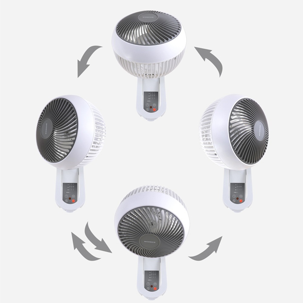 現貨免運公司貨保固✨【NICONICO 360°微電腦9吋遙控循環壁扇 NI-EW935】壁掛扇 循環扇 附遙控器-細節圖3