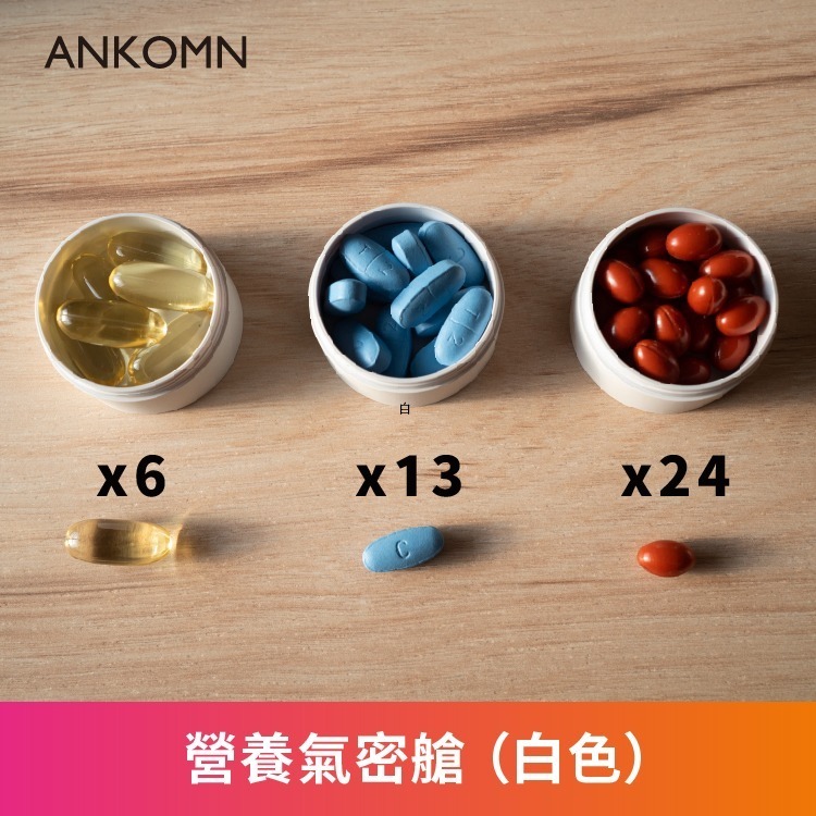現貨公司貨附發票✨【ANKOMN 營養氣密艙｜保健品分裝盒】藥盒 分裝盒 防潮藥盒 密封藥盒 保健食品 維他命-細節圖4