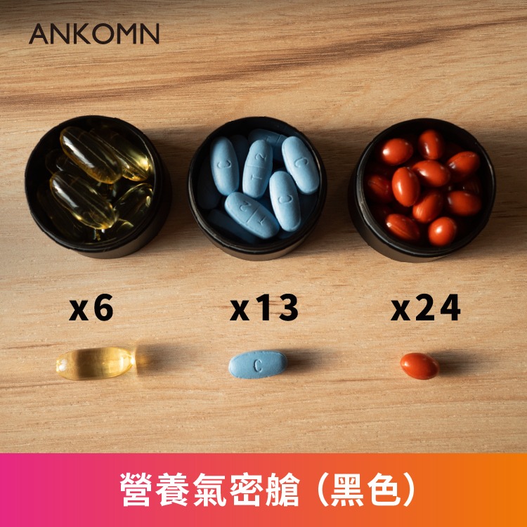 公司貨附發票✨【ANKOMN 營養氣密艙｜保健品分裝盒】藥盒 分裝盒 防潮藥盒 密封藥盒 魚油 B群 保健食品 維他命-細節圖8