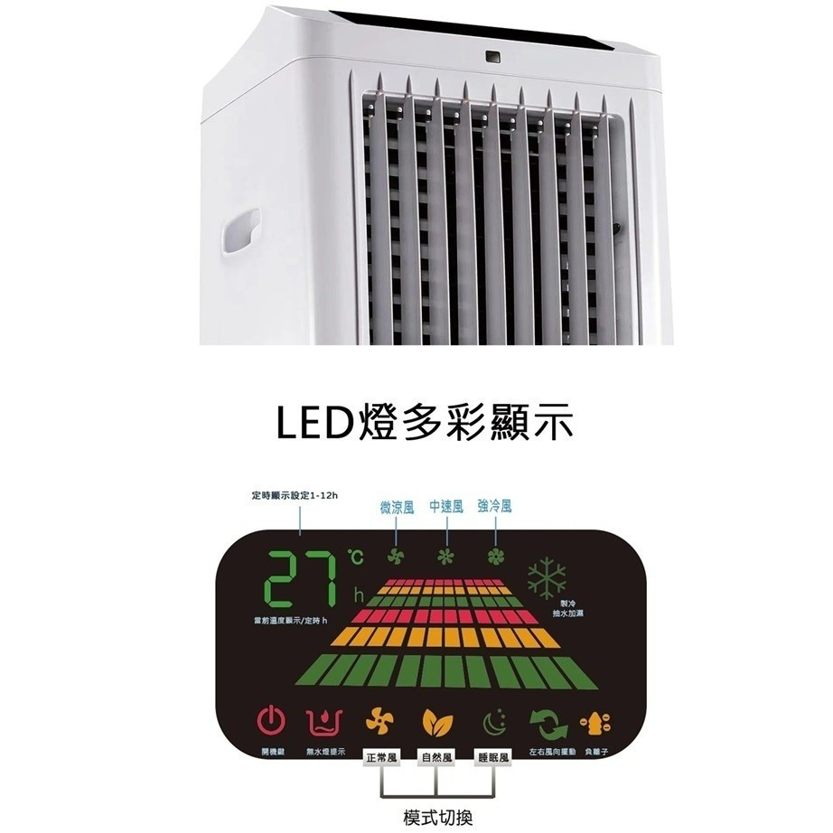 現貨免運公司貨保固✨【Kolin 歌林 40公升水冷扇 KF-XK4020】含遙控器+冰晶罐 定時 降溫 快速製冷 定時-細節圖4