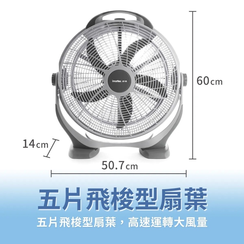 現貨公司貨保固✨【Imaflex伊瑪  20吋循環扇 IBF-2002】同LT-CF2206 2024年製造 機械式-細節圖6