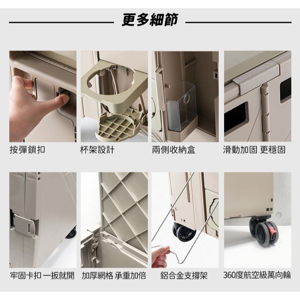 公司貨保固✨免運✨【igrass 多功能折疊都市推車 IGS049】戶外 萬向輪 折疊購物車 折疊推車 收納車 手拉車-細節圖9