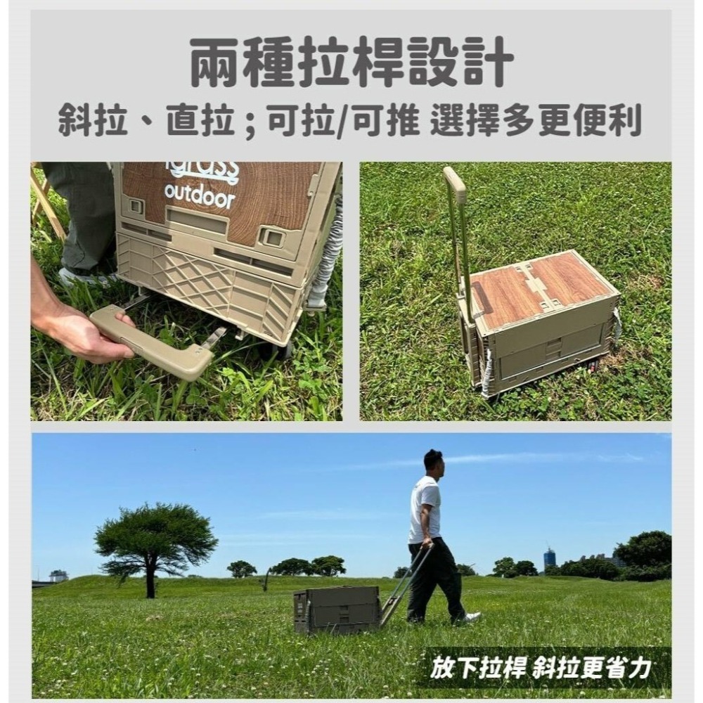 公司貨保固免運✨【igrass 多功能露營推車 IGS048】戶外折疊手推車 手拉車 摺疊小推車 野餐車 拉桿車 快遞車-細節圖8