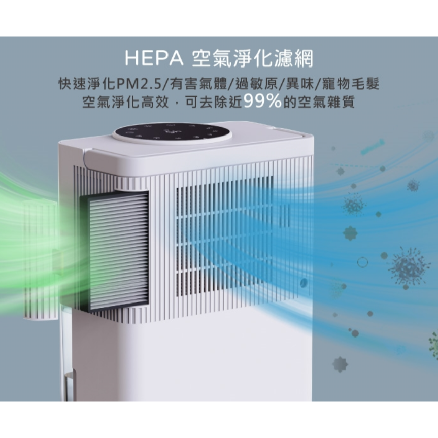 公司貨保固免運✨【SONGEN松井 除溼淨化雙效除濕機 清淨機 SG-S28KD】空氣清淨 負離子 抗菌燈 定時 觸控-細節圖7