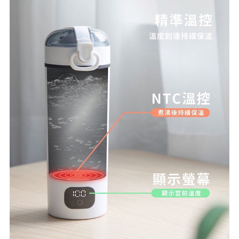 公司貨保固免運✨【NICONICO 便攜式雙電壓熱水壺 NI-TK2417】全球電壓 可帶出國 6段溫度-細節圖5