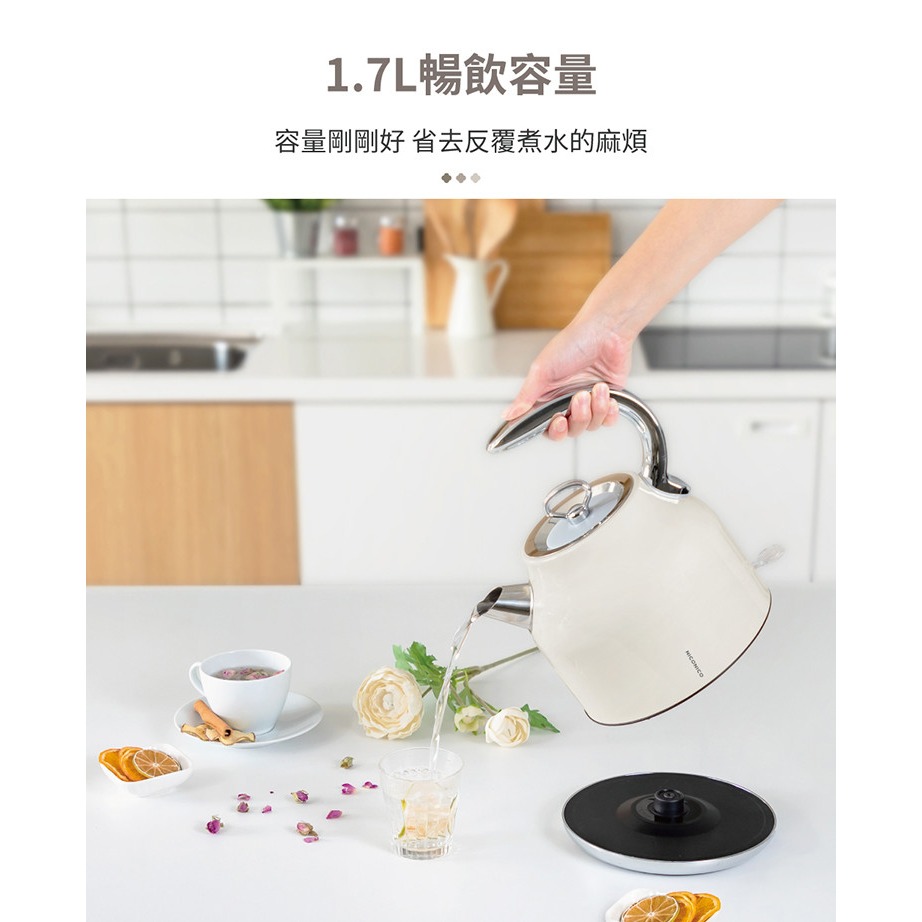 現貨免運公司貨保固✨【NICONICO 復古美型不鏽鋼快煮壺 (1.7L) NI-L2304】快速沸騰 304不鏽鋼-細節圖7
