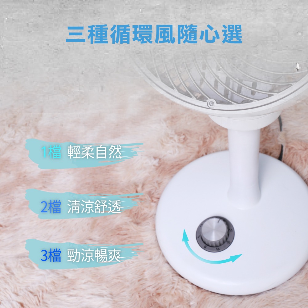現貨免運公司貨保固✨【TECO東元 立體渦流循環扇 XYFXA0701CA】三段風速 自動擺頭 可拆清潔 空氣循環-細節圖6