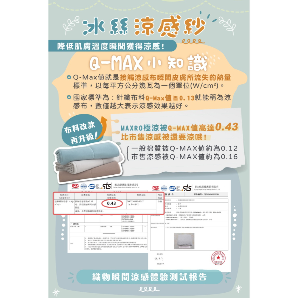 現貨免運公司貨✨【MAXRO -7℃銀離子極涼被 MX-IQ01】抗菌被 冰冰被 冰絲被 涼感被  冷氣被 薄被 涼被-細節圖7