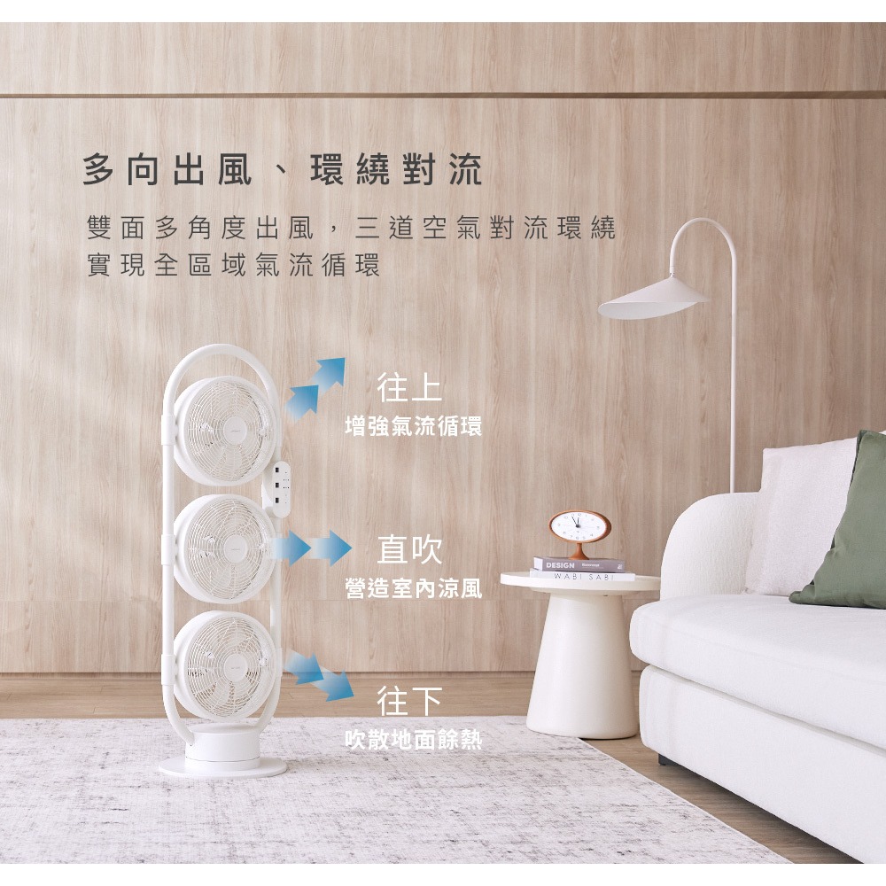 現貨免運公司貨保固✨【ARTISAN 奧堤森 5D全域DC循環扇 LF3002】DC扇 7段風速 自動擺頭 省電 靜音-細節圖8