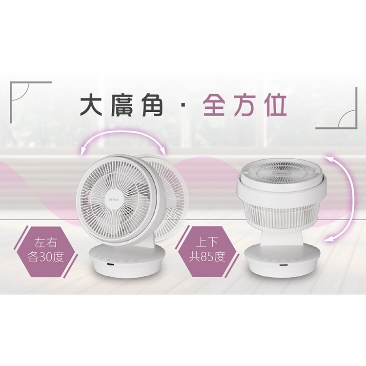 公司貨保固免運✨【HERAN 禾聯 12吋 3D擺頭DC渦流扇 HAF-12HG410】遙控 可拆洗 可用精油 定時-細節圖7
