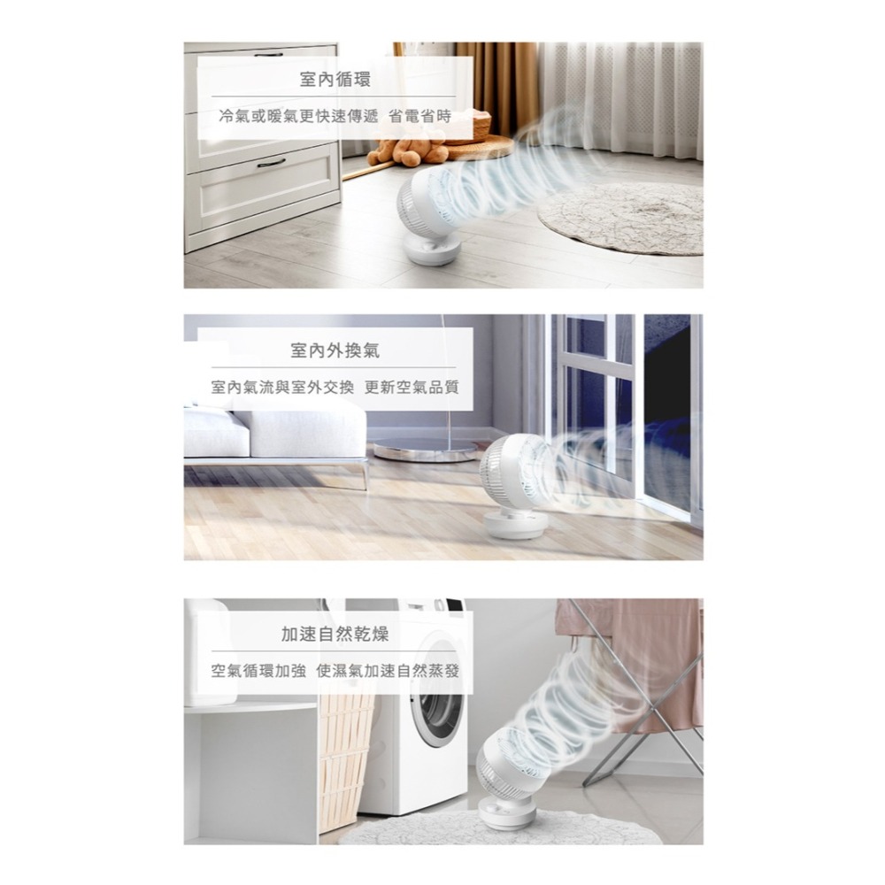 現貨免運公司貨保固✨【NICONICO 7吋 易拆式陀螺循環扇 NI-GS2506】可拆清潔  四季扇 桌扇 風扇 擺頭-細節圖9