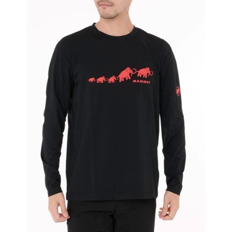 長毛象 Mammut QD LOGO 長袖排汗衫-細節圖2