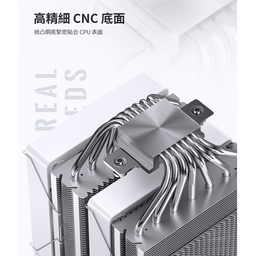 ~協明~ Jonsbo CR-3000 雙塔雙扇CPU散熱器 白色 TDP:260W 3年保-細節圖6