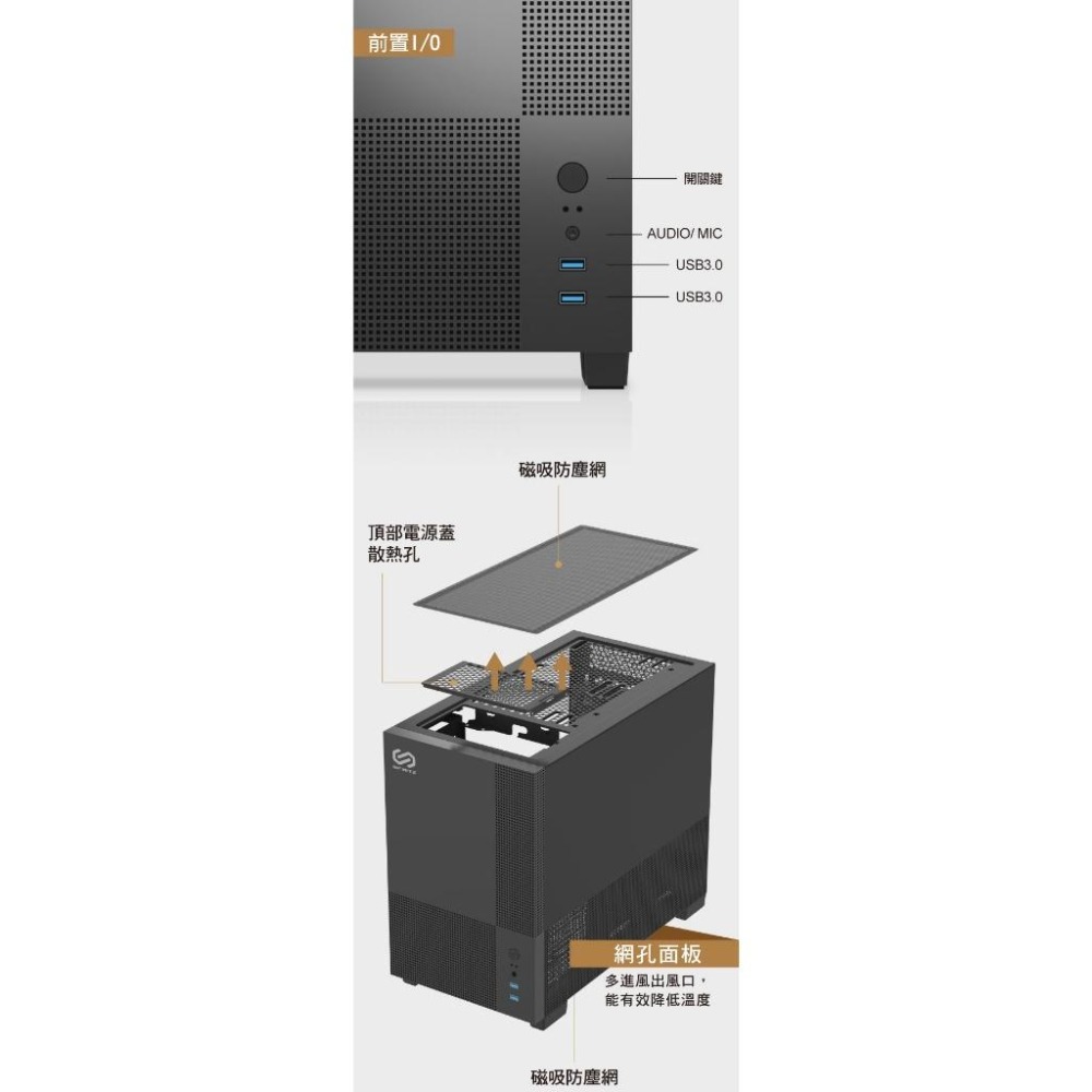 ~協明 Infinite MEMPHIS 機殼 網狀面板 顯卡350mm 塔散170mm-細節圖2