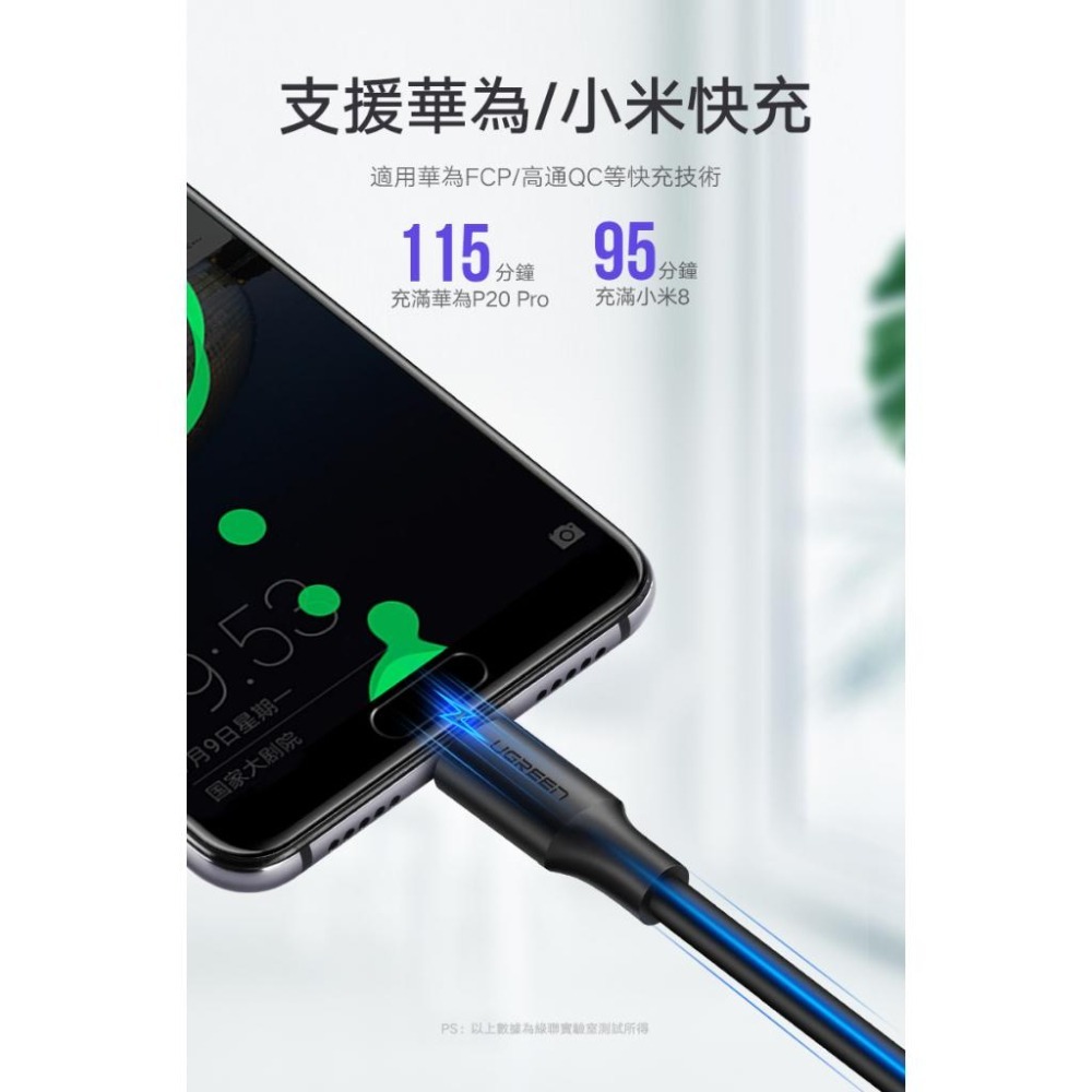 ~協明~ 綠聯 USB-C/Type-C快充傳輸線 升級版 3M 60826-細節圖4