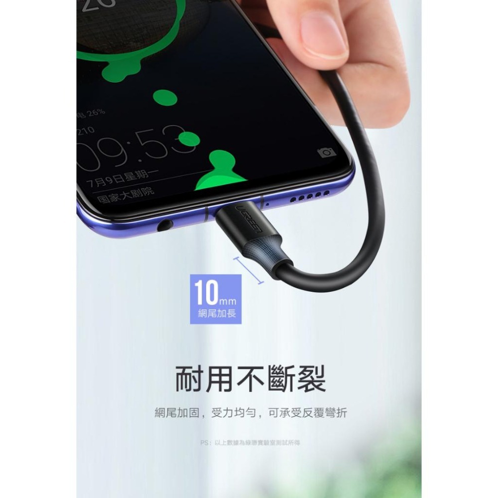 ~協明~ 綠聯 USB-C/Type-C快充傳輸線 升級版 3M 60826-細節圖6