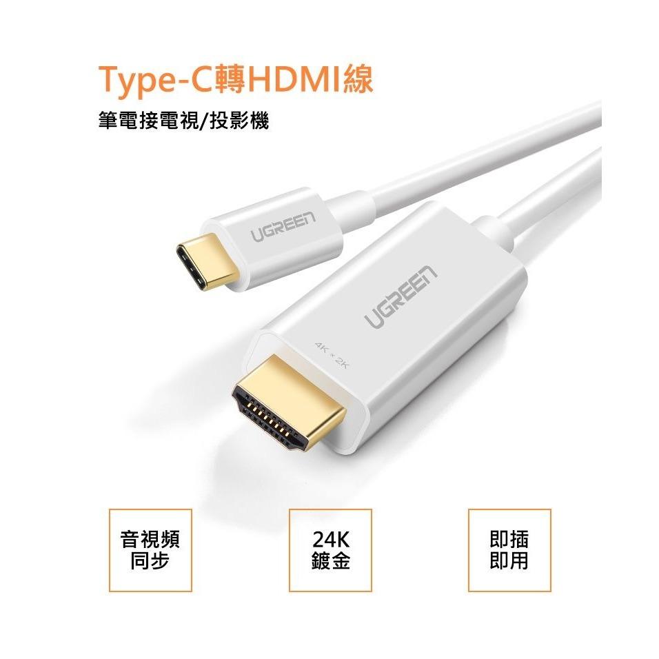 ~協明~ 綠聯 1.5M USB Type-C to HDMI傳輸線 30841-細節圖2