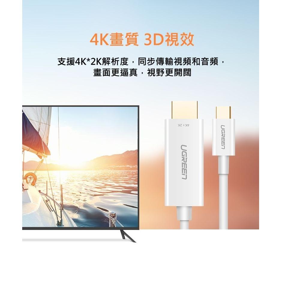 ~協明~ 綠聯 1.5M USB Type-C to HDMI傳輸線 30841-細節圖3