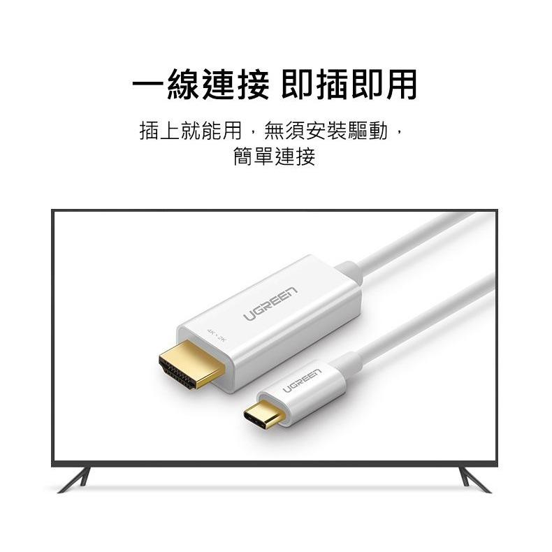 ~協明~ 綠聯 1.5M USB Type-C to HDMI傳輸線 30841-細節圖8