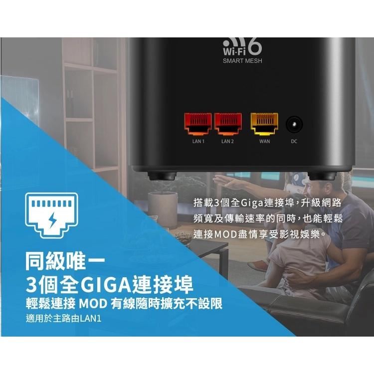 ~協明~ TOTOLINK X18 AX1800 雙入組 全屋漫遊WiFi 6 雙頻網狀Mesh路由器 分享器-細節圖5