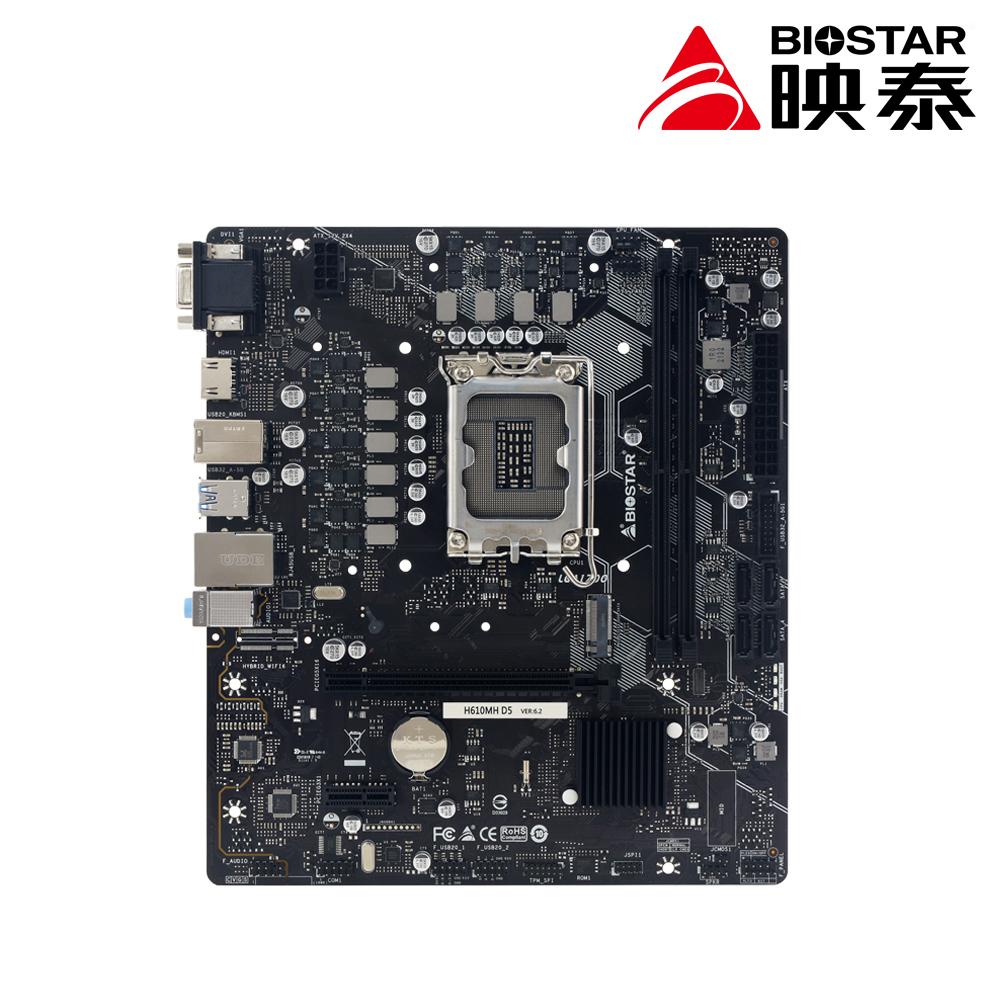 ~協明~ BIOSTAR 映泰 H610MH D5 主機板 / 1700腳位 H610 DDR5 全新三年保固-細節圖2