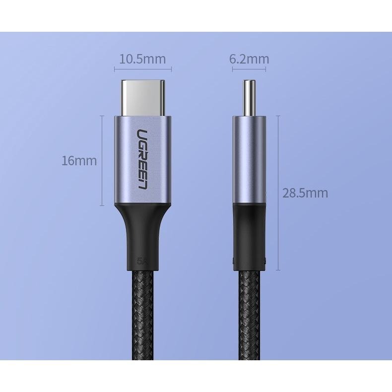 ~協明~ 綠聯 PD 100W 5A快充電線/傳輸線Type-C對Type-C金屬殼編織線 2M 70429-細節圖9