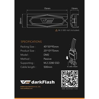 ~協明~ darkFlash DM2 M.2 2280 SSD散熱片 5V A-RGB 固態硬盤-細節圖7