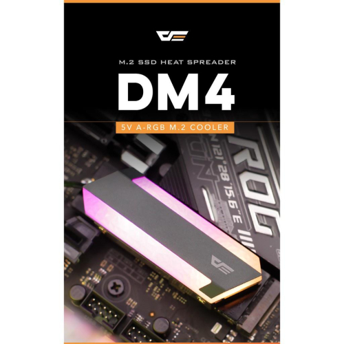 ~協明~ darkFlash DM4 M.2 2280 SSD散熱片 5V A-RGB 固態硬盤
