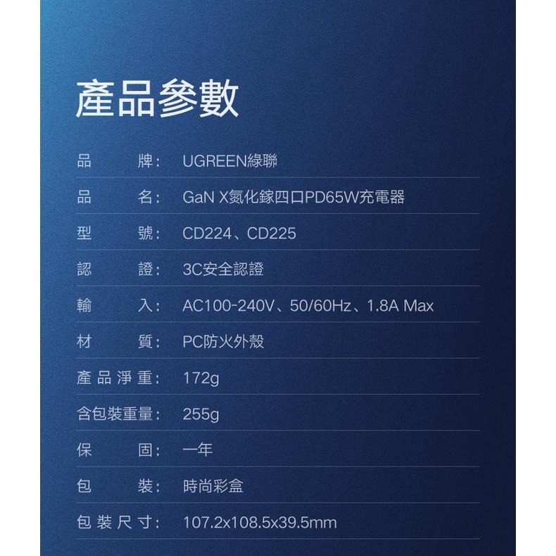 ~協明~ 綠聯 GaN氮化鎵充電器 Type-C 90W 100W 140W  3C1A 快充版-細節圖9