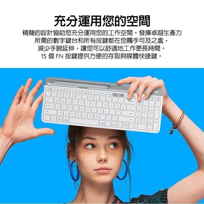 ~協明~ 羅技 K580 超薄跨平台藍芽鍵盤 USB、藍牙雙重連線模式-細節圖4