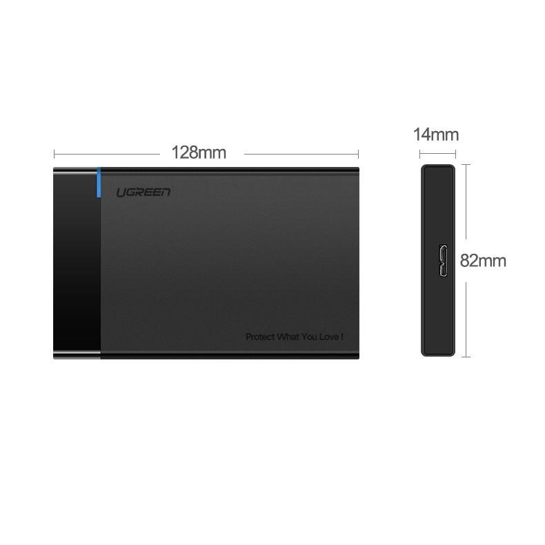 ~協明~ 綠聯 50cm 2.5吋USB3.0隨身硬碟外接盒 黑色 UASP版 / 30847-細節圖9
