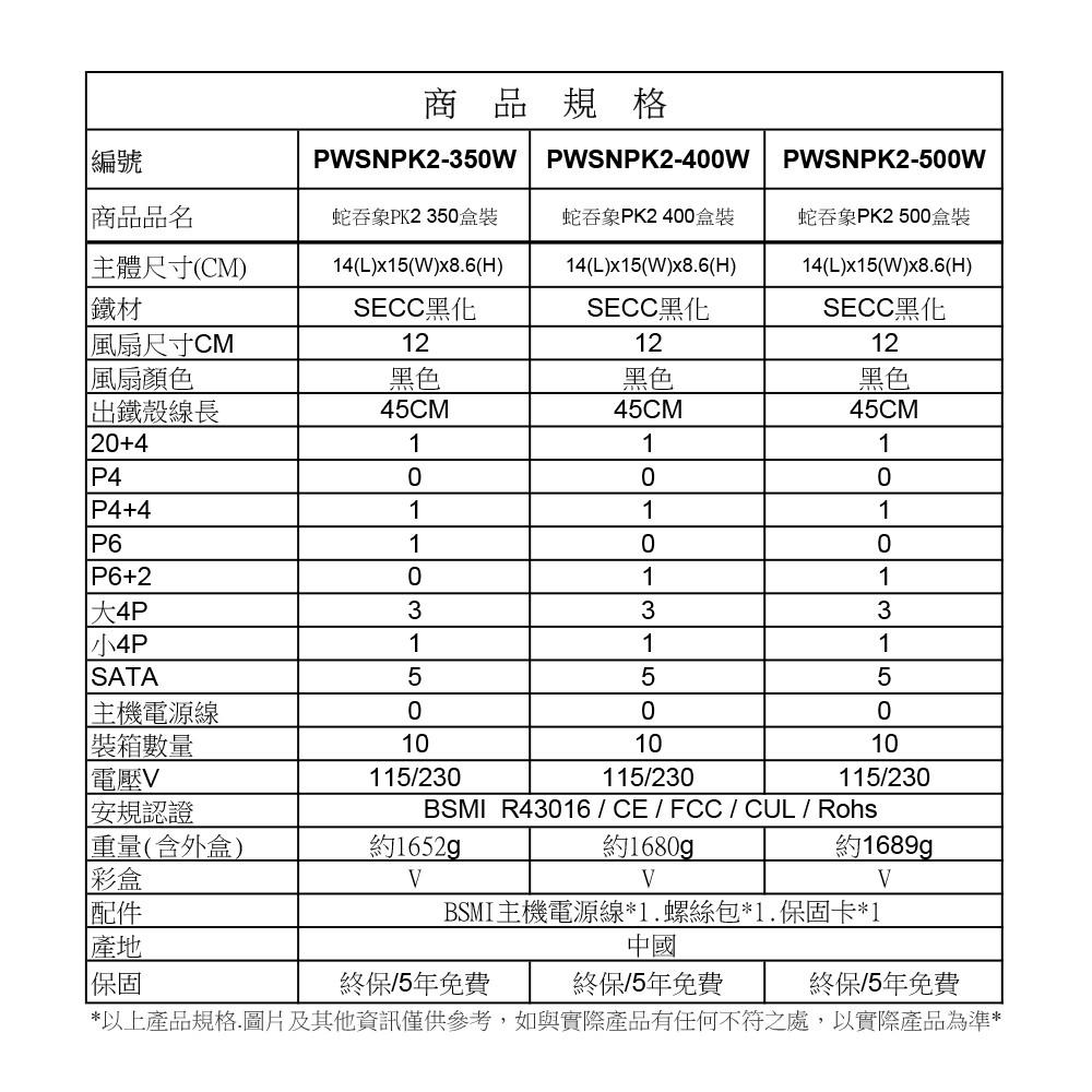 ~協明~ 蛇吞象PK2 500足瓦 - 台灣上市工廠製造 全新5年保固終生保修-細節圖6