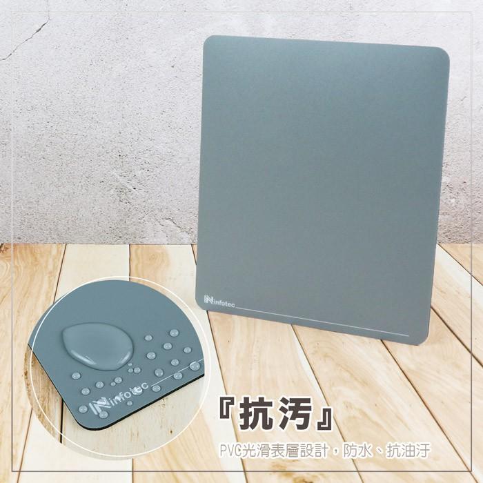 ~協明~ infotec INF-MA-102 18x21cm 防汙PVC滑鼠墊 天然橡膠底部，防滑效果絕佳-細節圖3