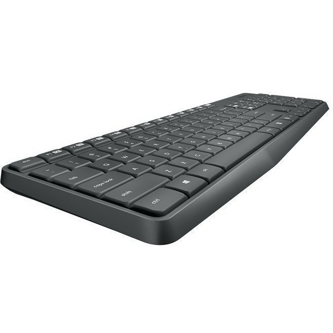 ~協明~ 羅技 MK235 無線滑鼠鍵盤組 全尺寸傳統鍵盤 防潑濺 防褪色 傾斜立架 滑鼠電源開關-細節圖3