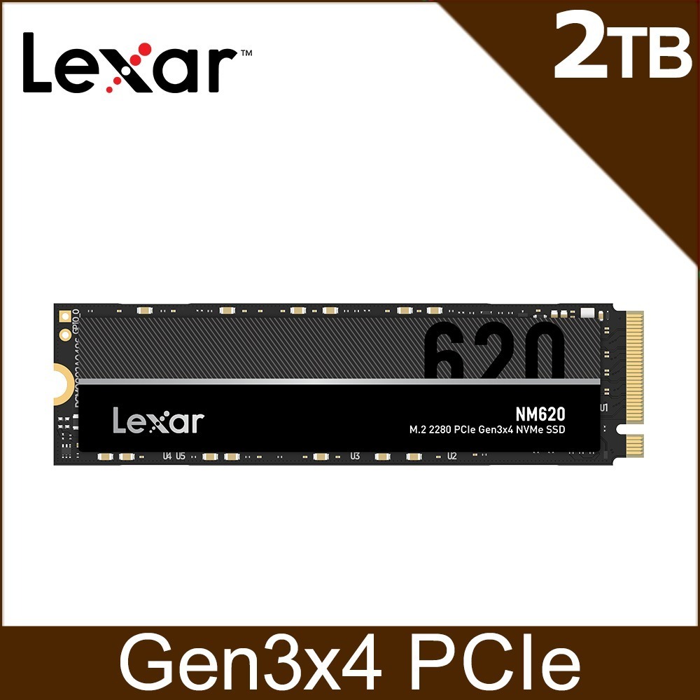 ~協明~ Lexar 雷克沙 NM620 M.2 2280 PCIe Gen3x4 NVMe 2TB 固態硬碟