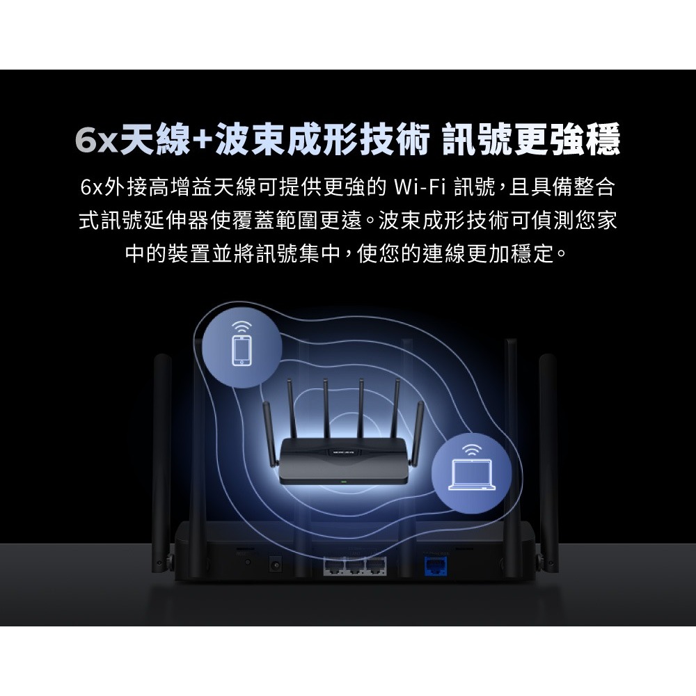 ~協明~ Mercusys水星網路 MR47BE BE9300 Gigabit 三頻 Wi-Fi 7 路由器-細節圖7