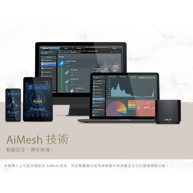 ~協明~ ASUS 華碩 ZenWiFi XD4 Plus 三入組 AX1800 Mesh Wi-Fi 6 無線路由器-細節圖8