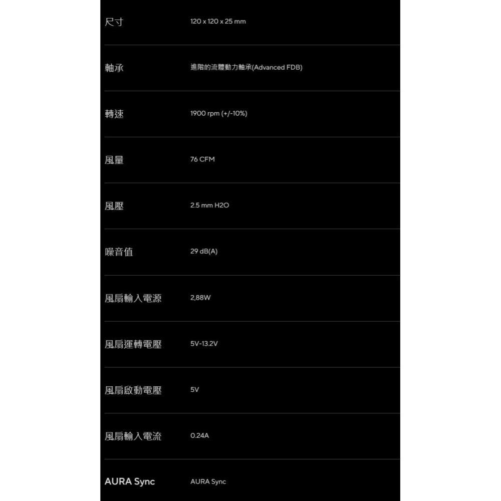 ~協明~ ASUS 華碩 TUF GAMING TF120 ARGB 機殼風扇 三入套組 附控制器-細節圖3