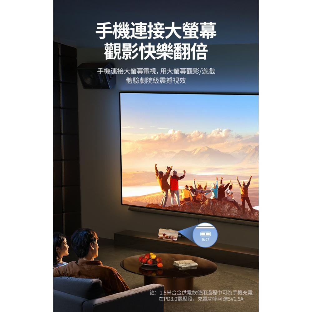 ~協明~ 綠聯 1.5M USB Type-C to HDMI傳輸線 Aluminum版 50570-細節圖6