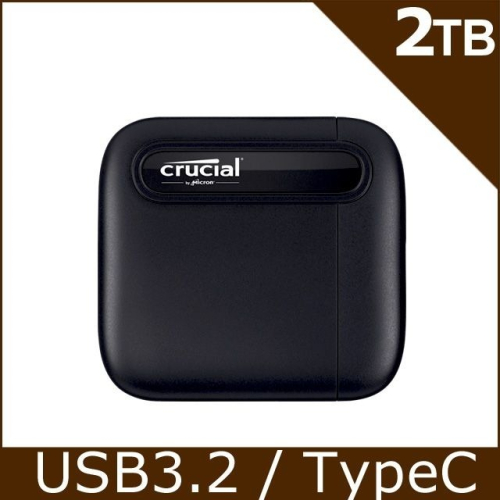 ~協明~ 美光Micron Crucial X6 500GB 2TB USB3.2 Gen2 SSD 行動硬碟
