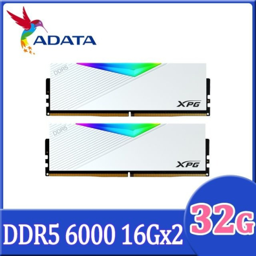 ~協明~ ADATA 威剛 XPG Lancer RGB DDR5 6000 32GB(16Gx2) 桌上型超頻記憶體