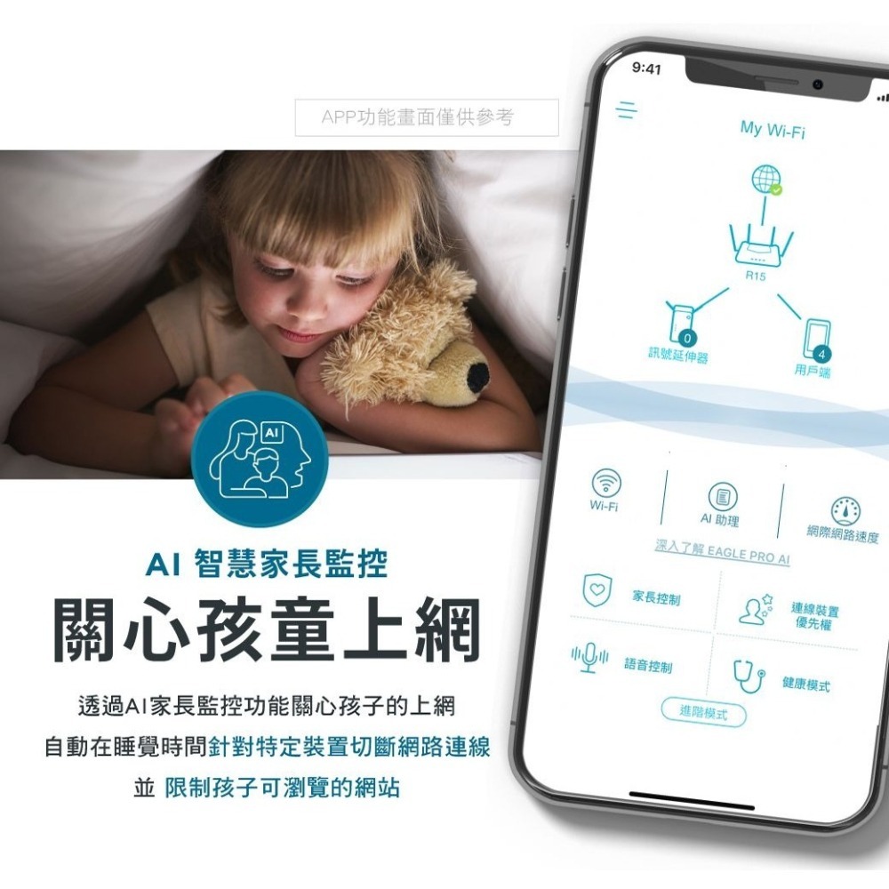 ~協明~ D-Link 友訊 R15 AX1500 EAGLE PRO AI Wi-Fi 6 雙頻無線分享器-細節圖6