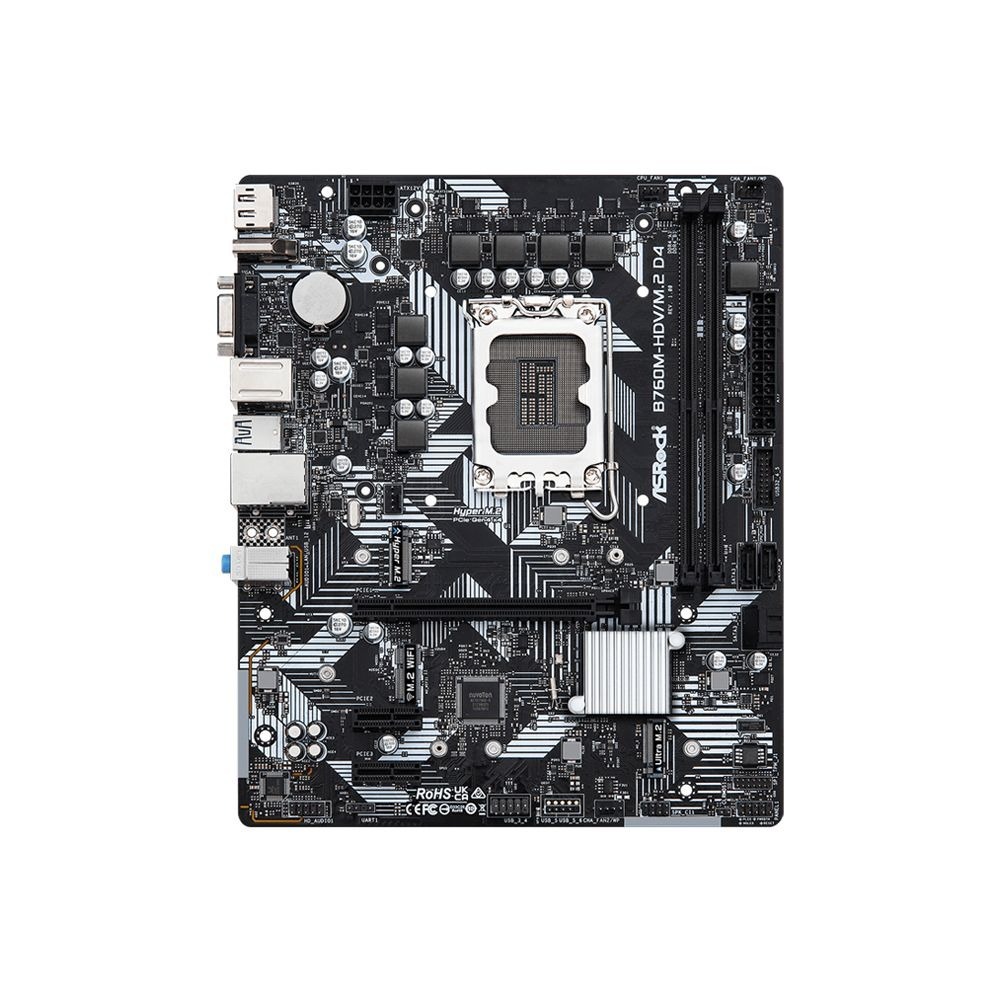 ~協明~ 華擎 ASRock B760M-HDV/M.2 D4 MATX INTEL主機板-細節圖2