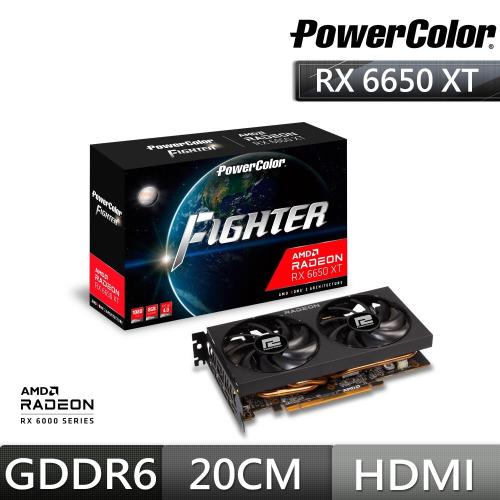 ~協明~ 撼訊 RX 6650 XT Fighter 8G GDDR6 128bit AMD 顯示卡
