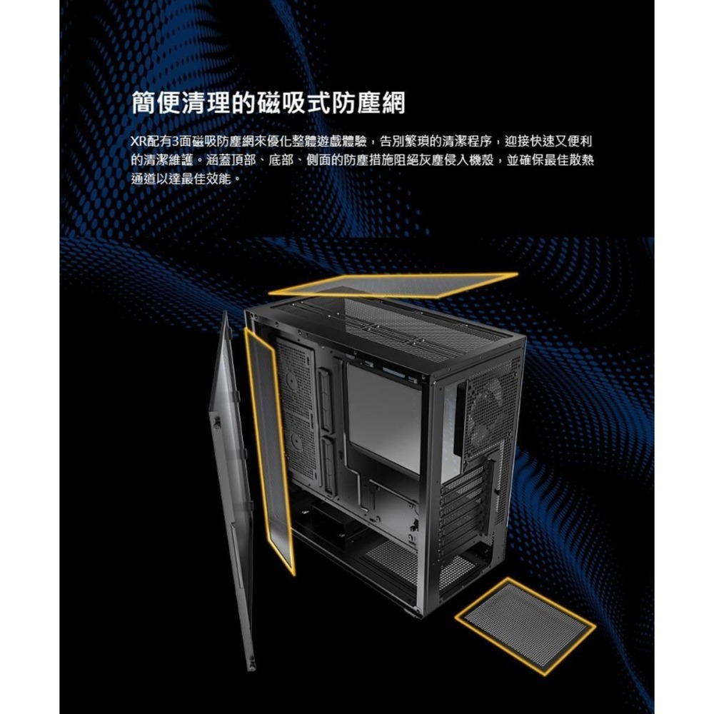 ~協明~ MONTECH 君主 XR 全景玻璃透側機殼 內建風扇側2後1 無A柱-細節圖5
